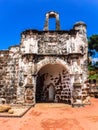 Whitewashed gatehouse of AÃ¢â¬â¢Famosa fort